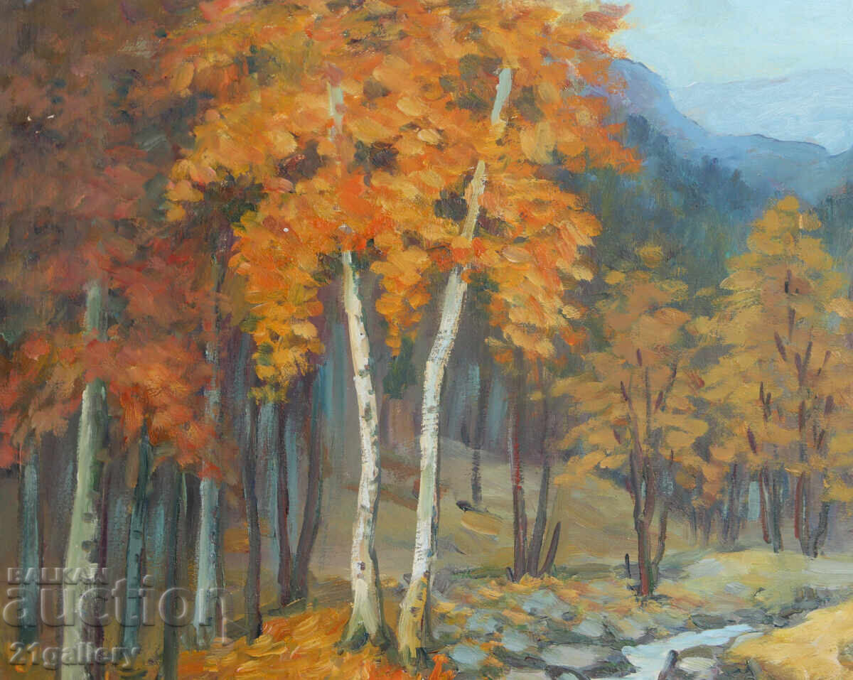 Delivery of R. Mitev landscape, oil painting