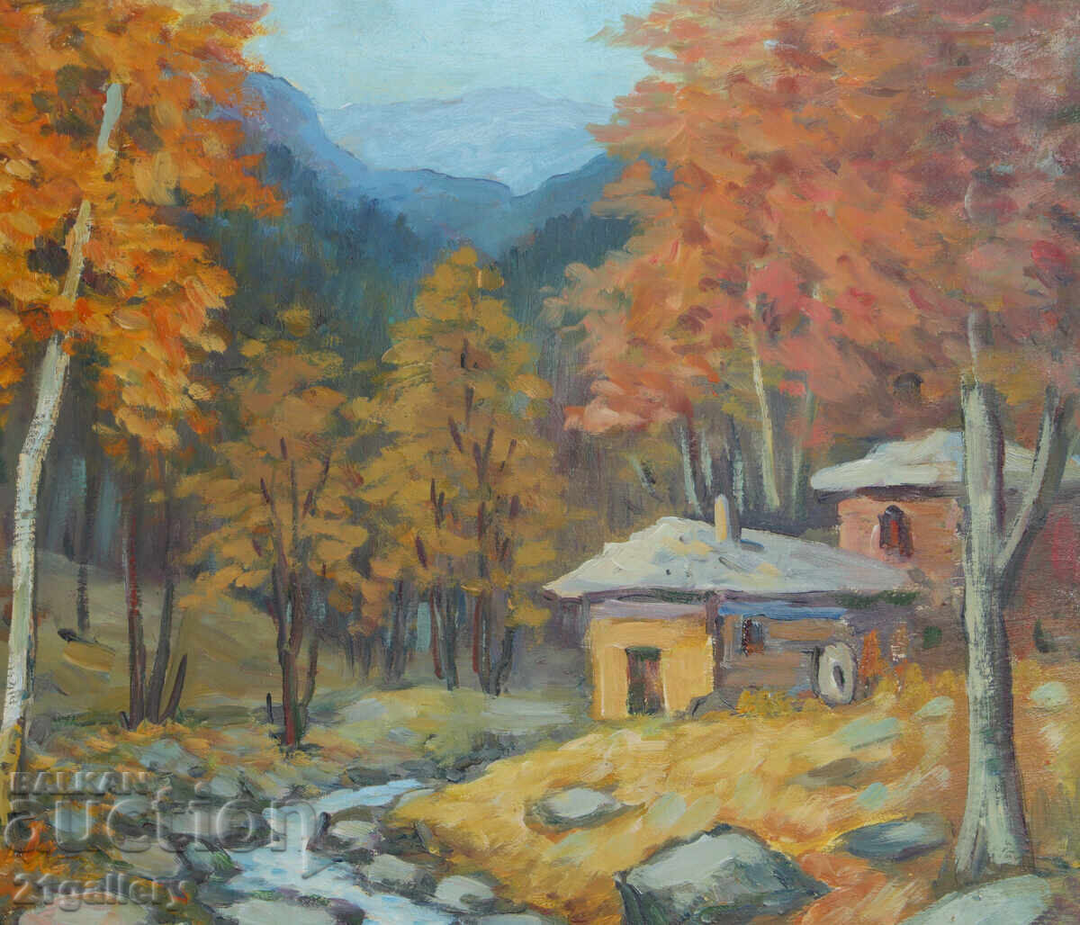 R. Mitev landscape, oil painting - 7