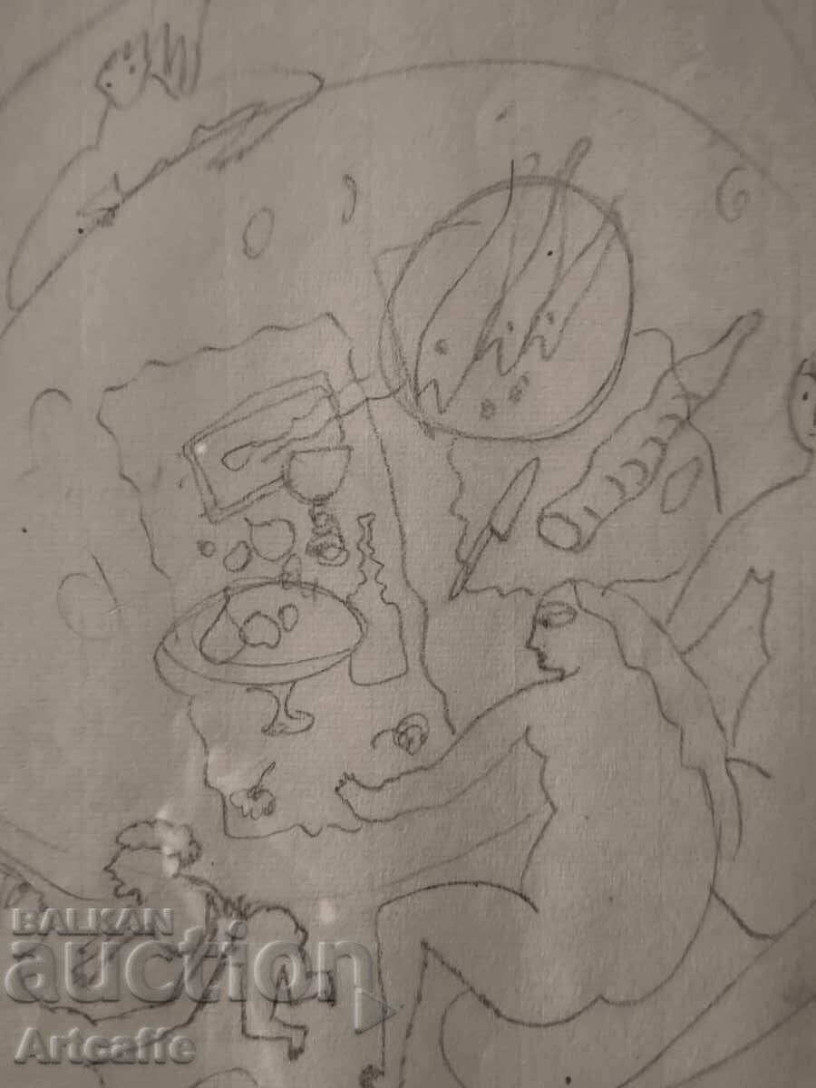 Licitație Desen original de Jules Pascin Licitație Desen original de Jules Pascin