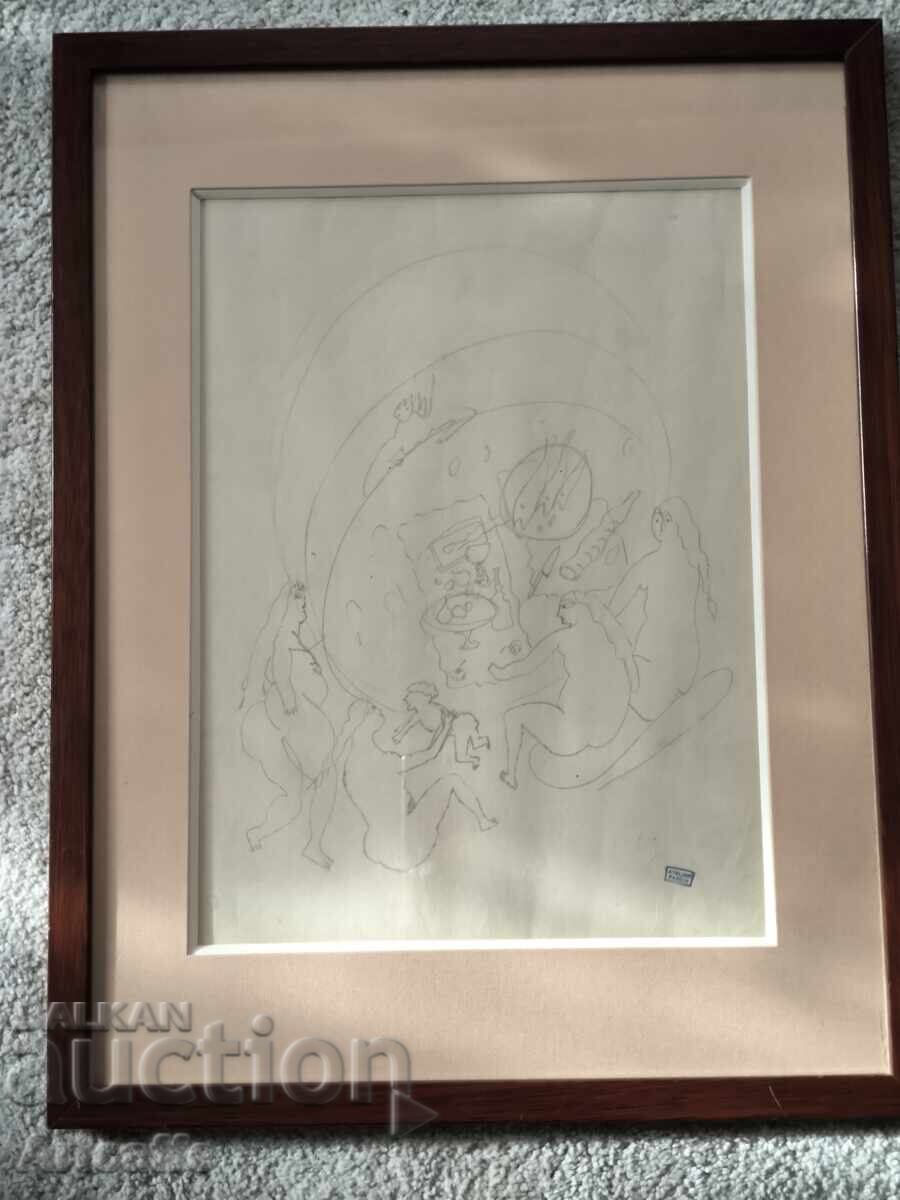 Desen original de Jules Pascin - 6 Desen original de Jules Pascin - 6