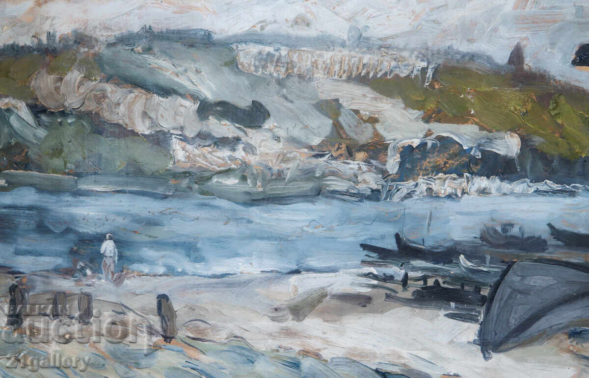 Seascape painting oil paints - 5