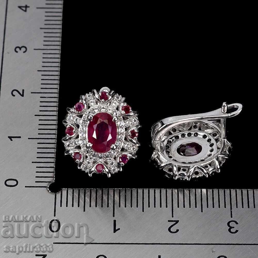 Licitație RUBINE ȘI TOPAZE - CERCEI DESIGNER ELEGANȚI