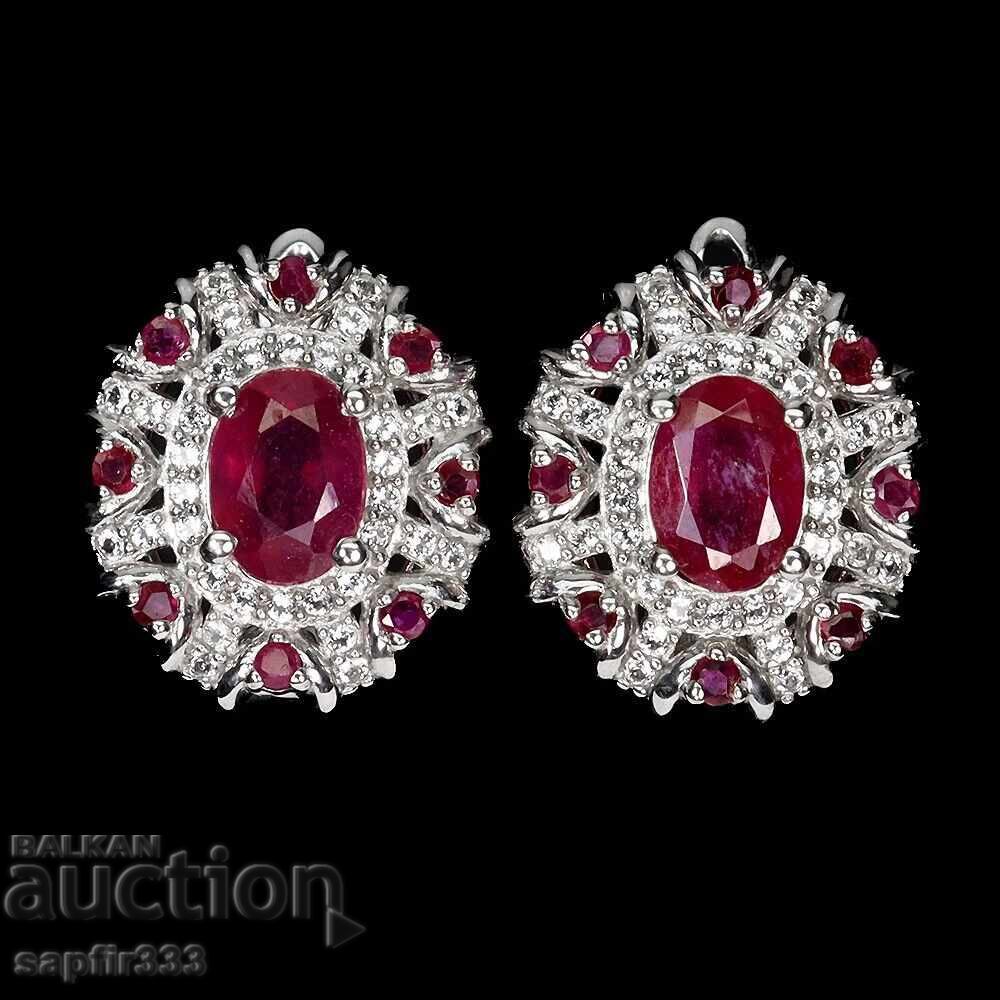 RUBINE ȘI TOPAZE - CERCEI DESIGNER ELEGANȚI