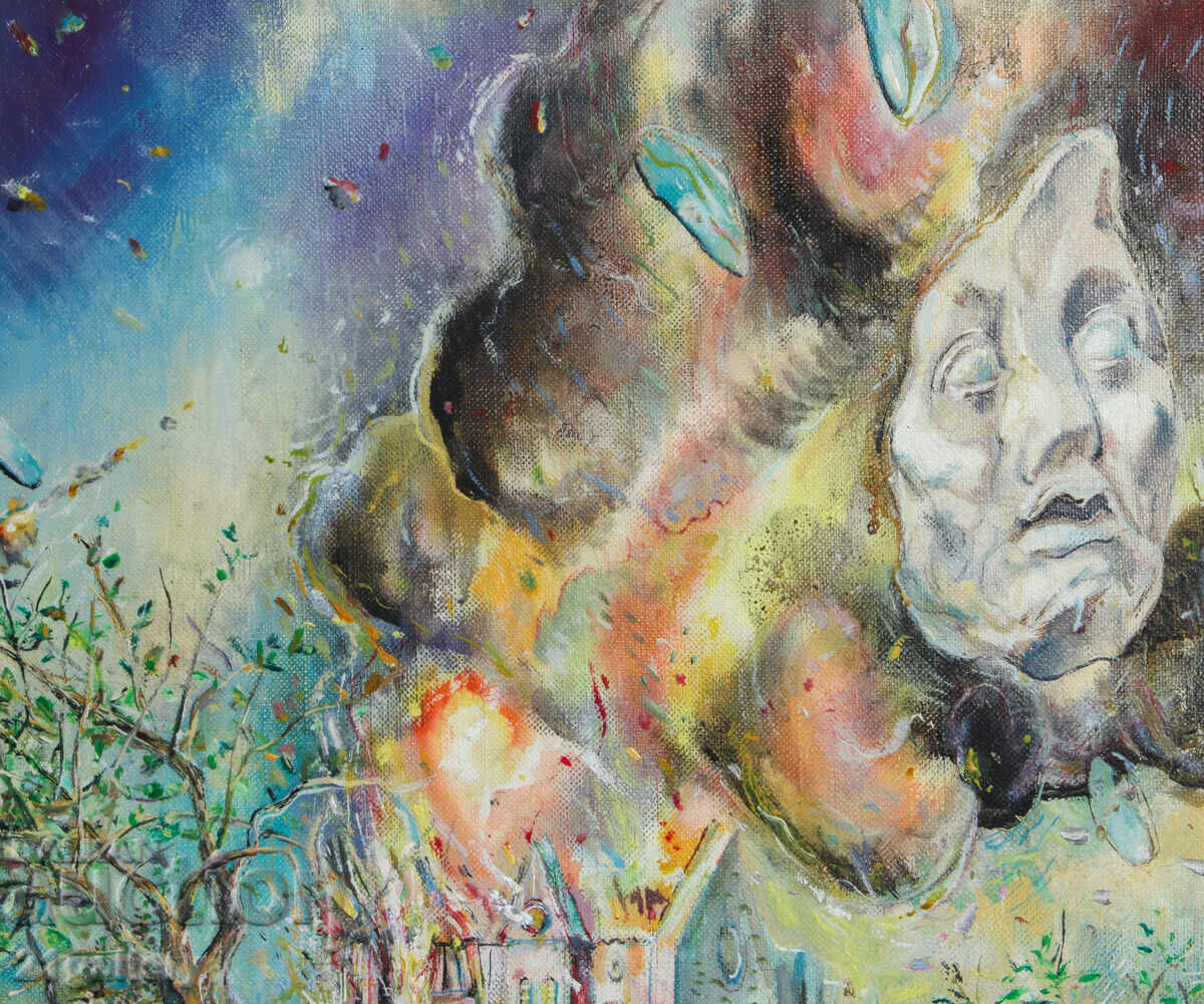 Delivery of Oil painting Abstract composition landscape Delivery of Oil painting Abstract composition landscape