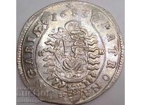 Ungaria 15 Kreuzer 1683 Leopold I 1657-1705 Argint