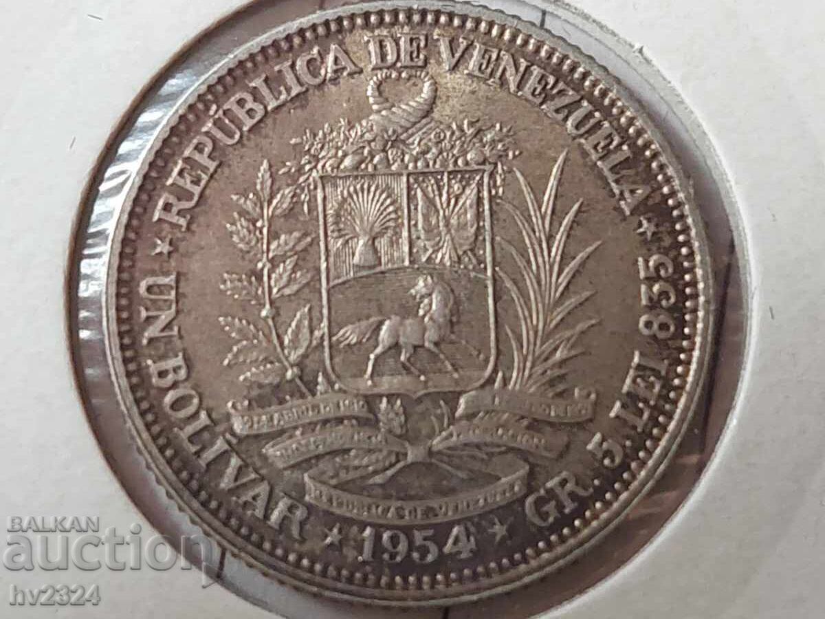 3 x 1 bolívar 1954, Venezuela 3 x 1 bolívar 1954, Venezuela