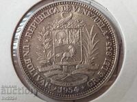 3 x 1 bolívar 1954, Venezuela