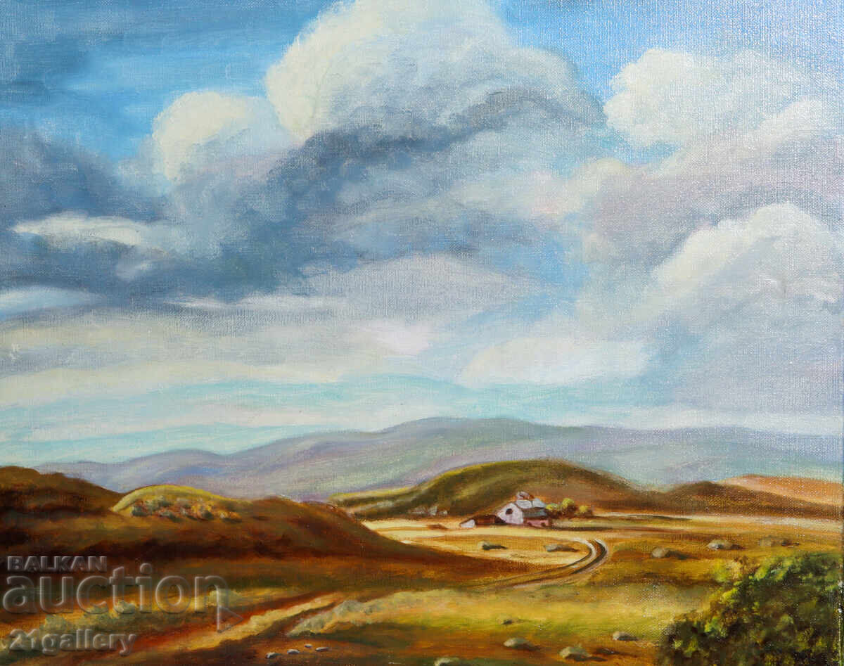 Δημοπρασία Σύγχρονος πίνακας ελαιογραφίας τοπίου