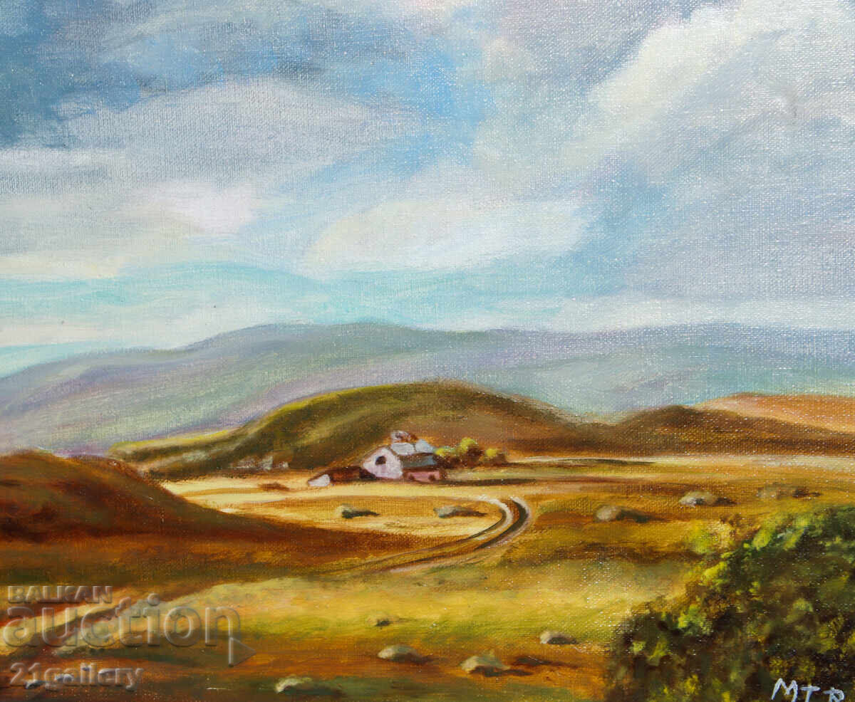 Σύγχρονος πίνακας ελαιογραφίας τοπίου - 5