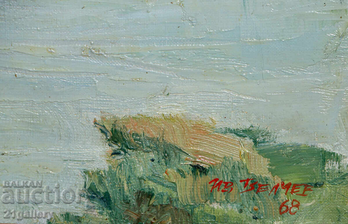 Iv. Velkov peisaj, pictură ulei 1968 - 7 Iv. Velkov peisaj, pictură ulei 1968 - 7