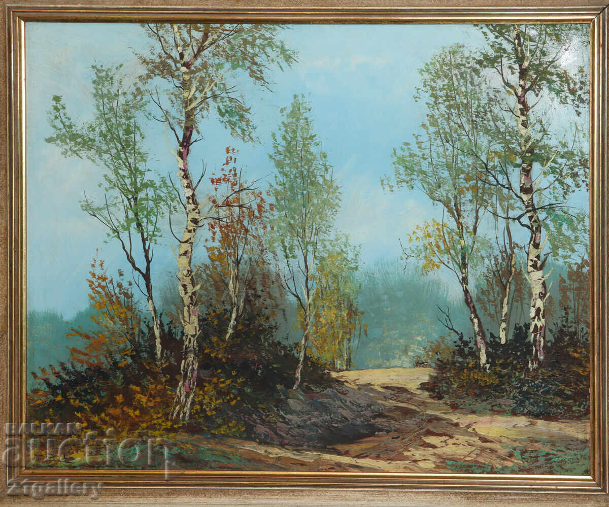 Аукцион Стара маслена картина пейзаж гора Аукцион Стара маслена картина пейзаж гора