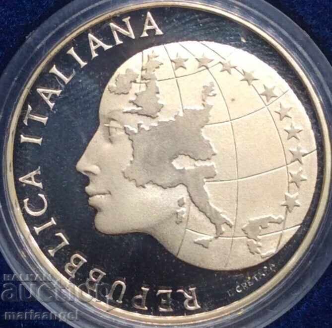 500 Lira 1985 Italy UNC Presidency of the EU cert. box Ag - 7