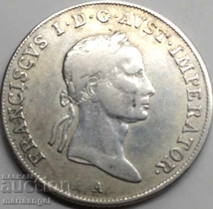 20 Kreuzers 1832 Αυστρία για την Ουγγαρία Α - Βιέννη 26mm Πατίνα