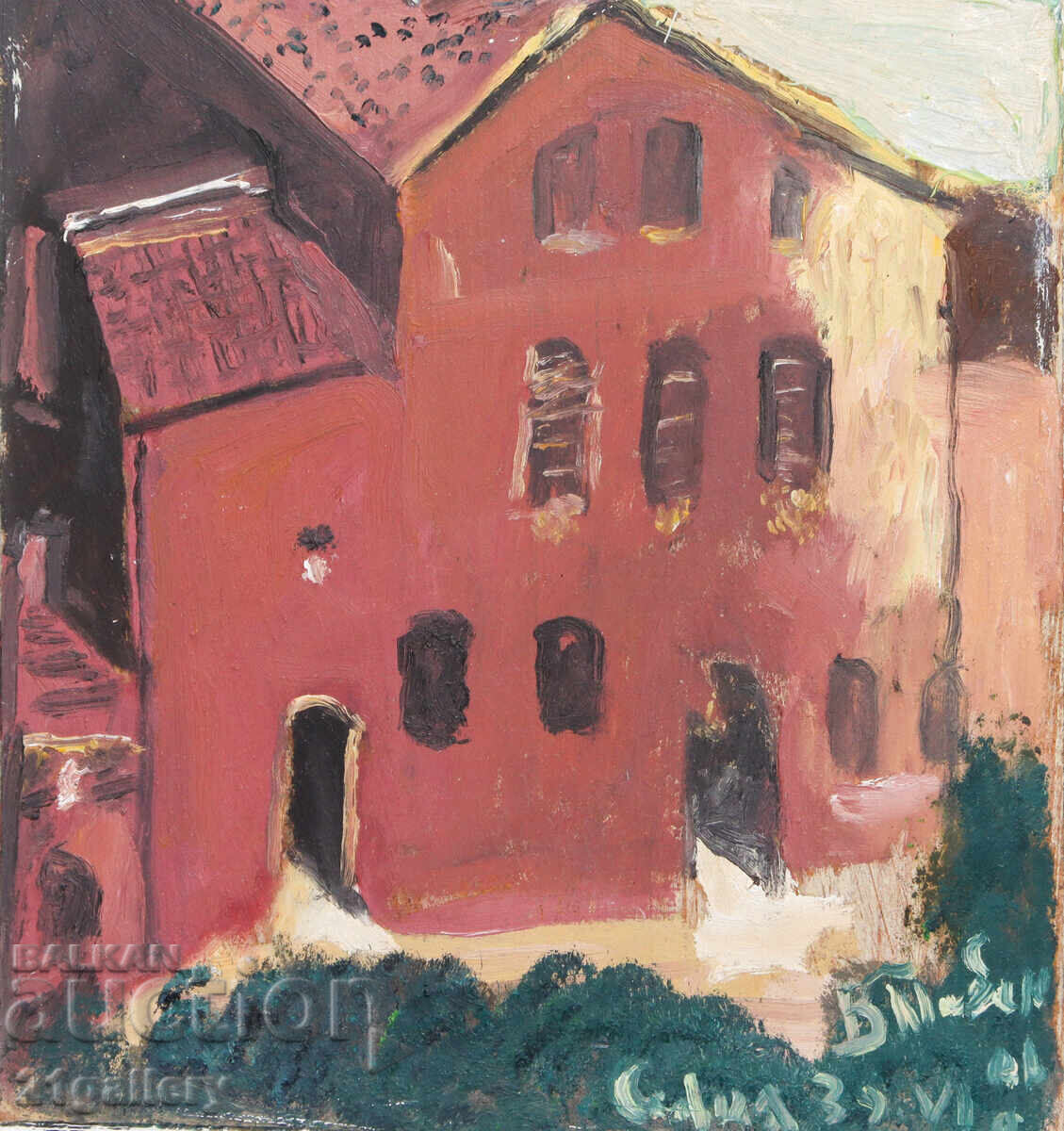 Τοπίο εκκλησίας "Αγία Σοφία" ελαιογραφίες - 5 Τοπίο εκκλησίας "Αγία Σοφία" ελαιογραφίες - 5