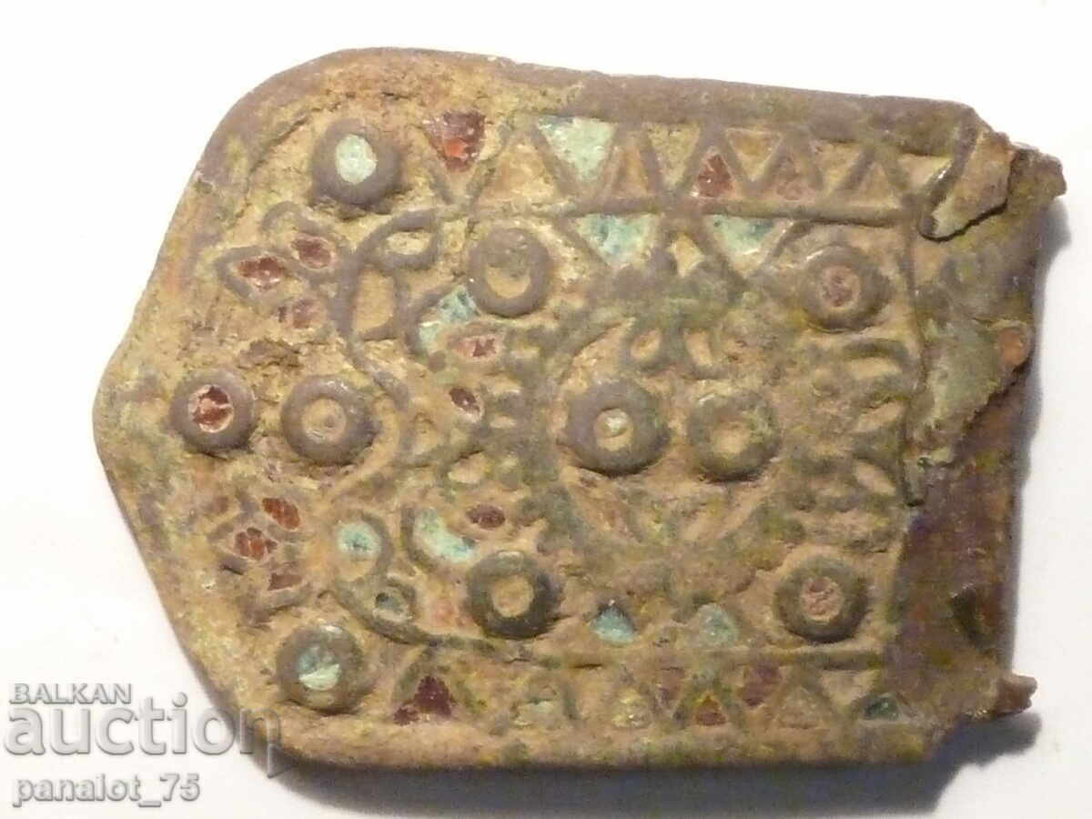 Renaissance Bronze Pafte, Chapraz with Green and Red Enamel with price € 28.12 | 55.00 BGN