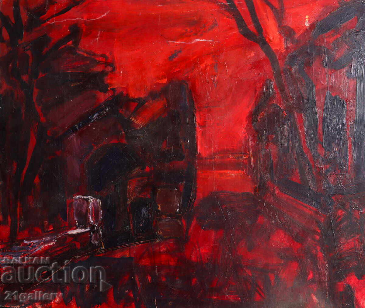 Auction Oil painting Abstract composition landscape Auction Oil painting Abstract composition landscape