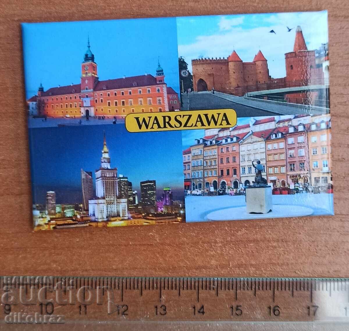 Warsaw Fridge Magnet Souvenir - From a Penny