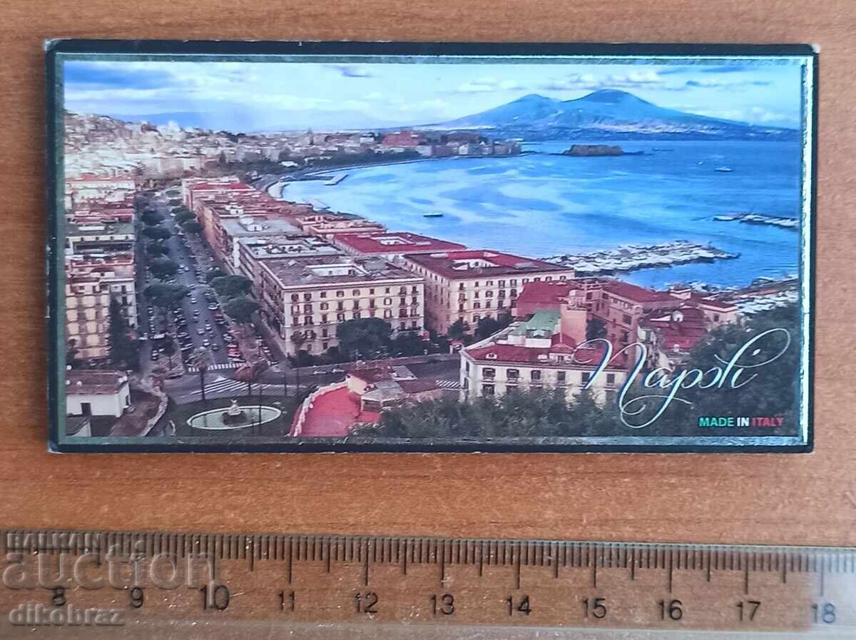 Refrigerator magnet souvenir Naples - from a penny Refrigerator magnet souvenir Naples - from a penny