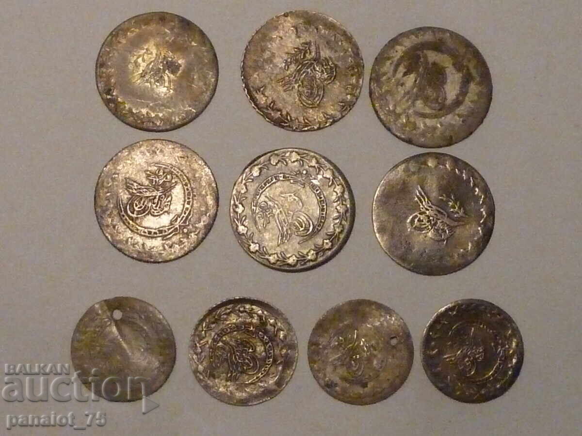 LOT 10 MONEDE TURCEȘTI DE ARGINT - 6