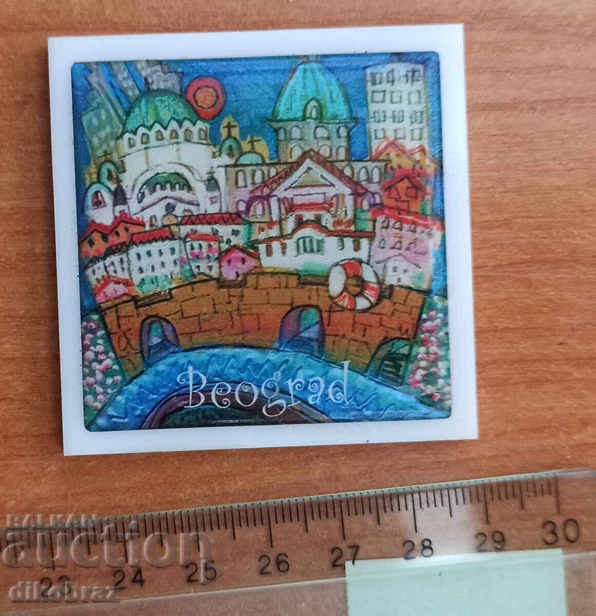 Belgrade refrigerator magnet souvenir - from cent Belgrade refrigerator magnet souvenir - from cent