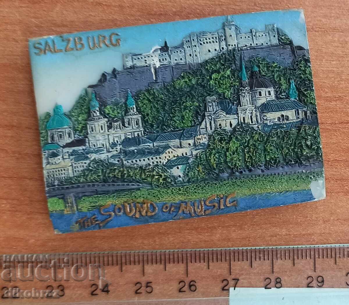 Suvenir magnet de frigider Salzburg - de la un ban