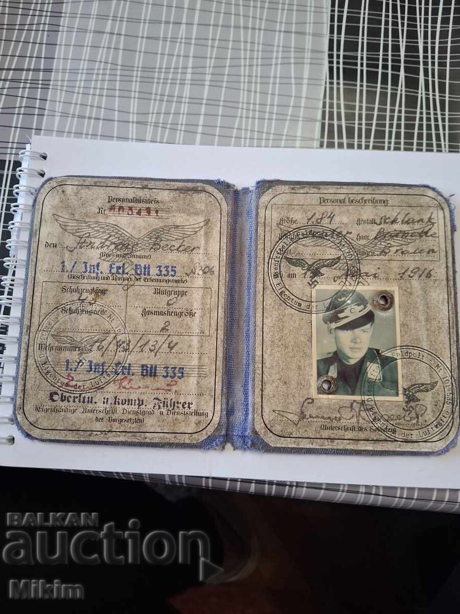 Auction  German Military Booklet