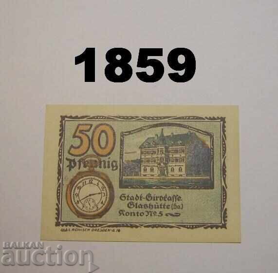 Glashutte 50 pfennig 1921 Germania cu preț € 1.28 | 2.50 BGN