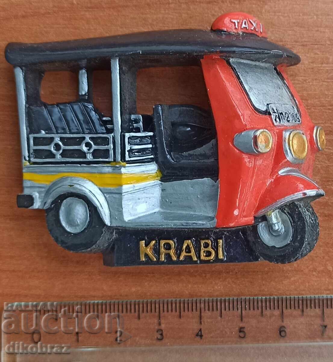 Fridge magnet souvenir Krabi Thailand - for lev Fridge magnet souvenir Krabi Thailand - for lev