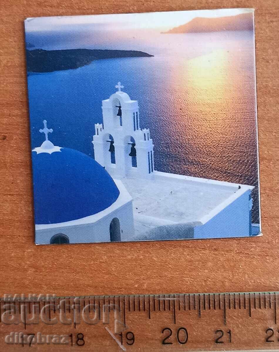 Santorini Fridge Magnet Souvenir - From a Penny Santorini Fridge Magnet Souvenir - From a Penny