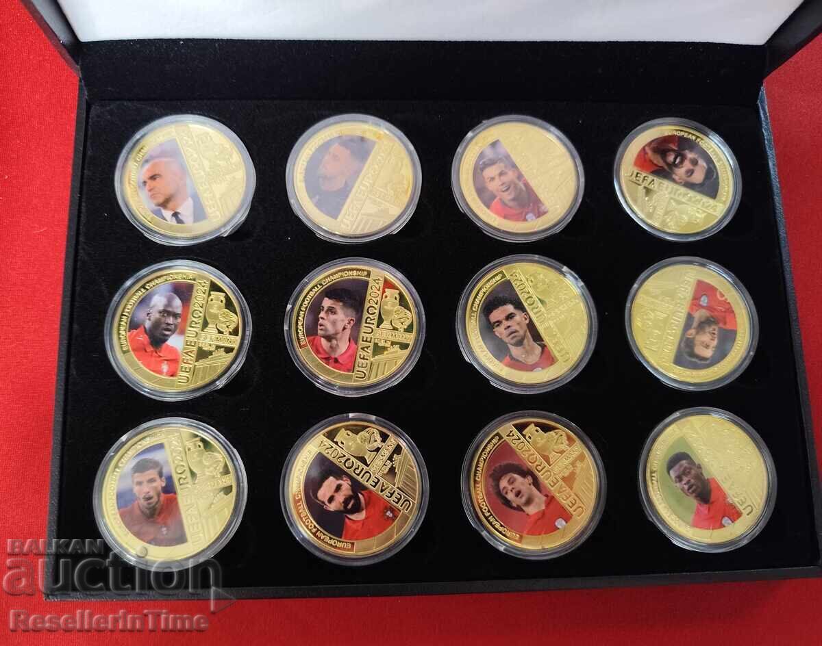 Euro 2024 Germany Λοτ από 12 πλακέτες με ποδοσφαιριστές, σε κουτί - 5