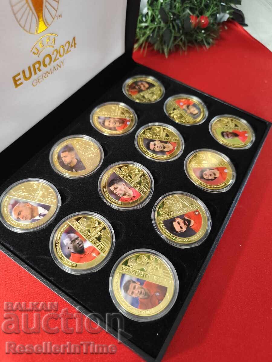 Euro 2024 Germany Λοτ από 12 πλακέτες με ποδοσφαιριστές, σε κουτί - 7