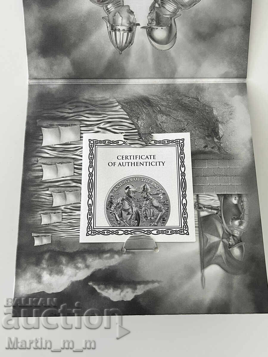 Ασημένιο επενδυτικό νόμισμα, Ιππότες του παρελθόντος (Μάλτα) με τιμή € 127.82 | 249.99 BGN Ασημένιο επενδυτικό νόμισμα, Ιππότες του παρελθόντος (Μάλτα) με τιμή € 127.82 | 249.99 BGN