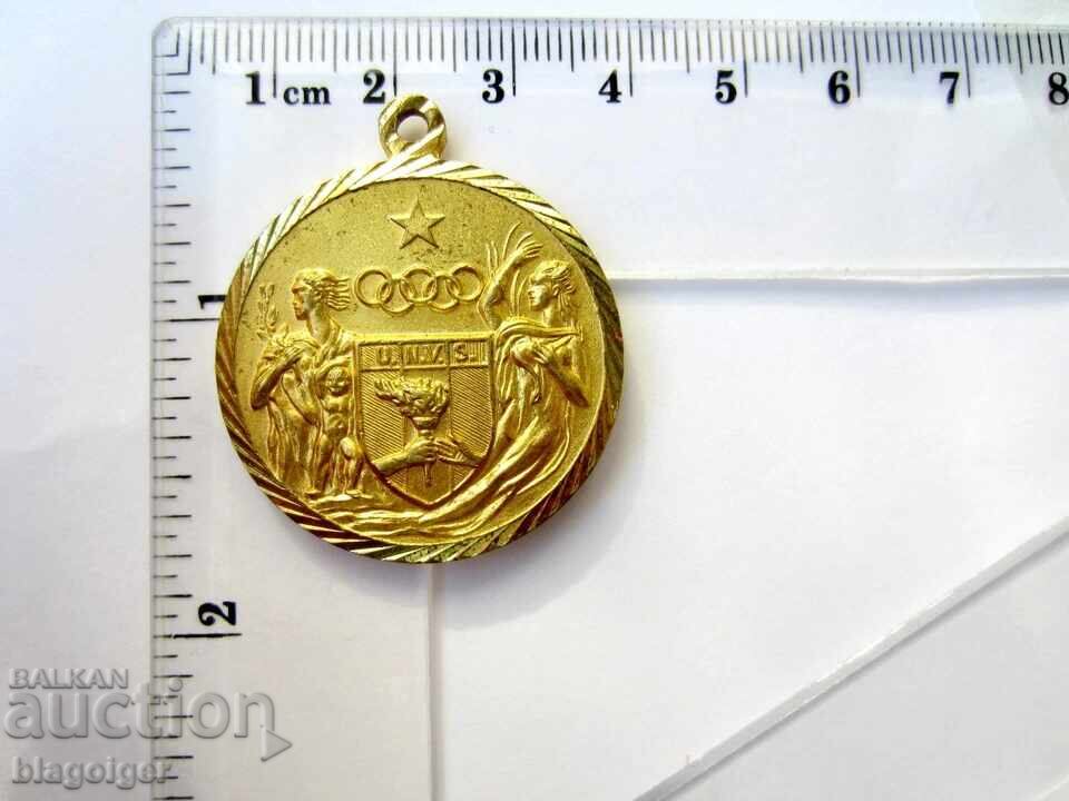 Auction  OLYMPIC MEDAL ITALY UNION OF VETERAN SPORTSMEN