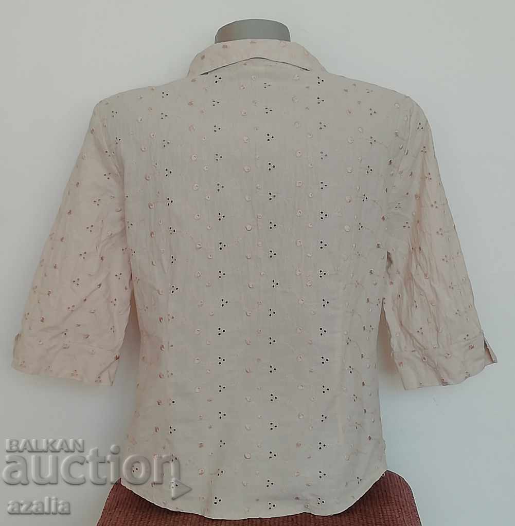 Beige shirt with embroidery with price € 5.11 | 9.99 BGN Beige shirt with embroidery with price € 5.11 | 9.99 BGN
