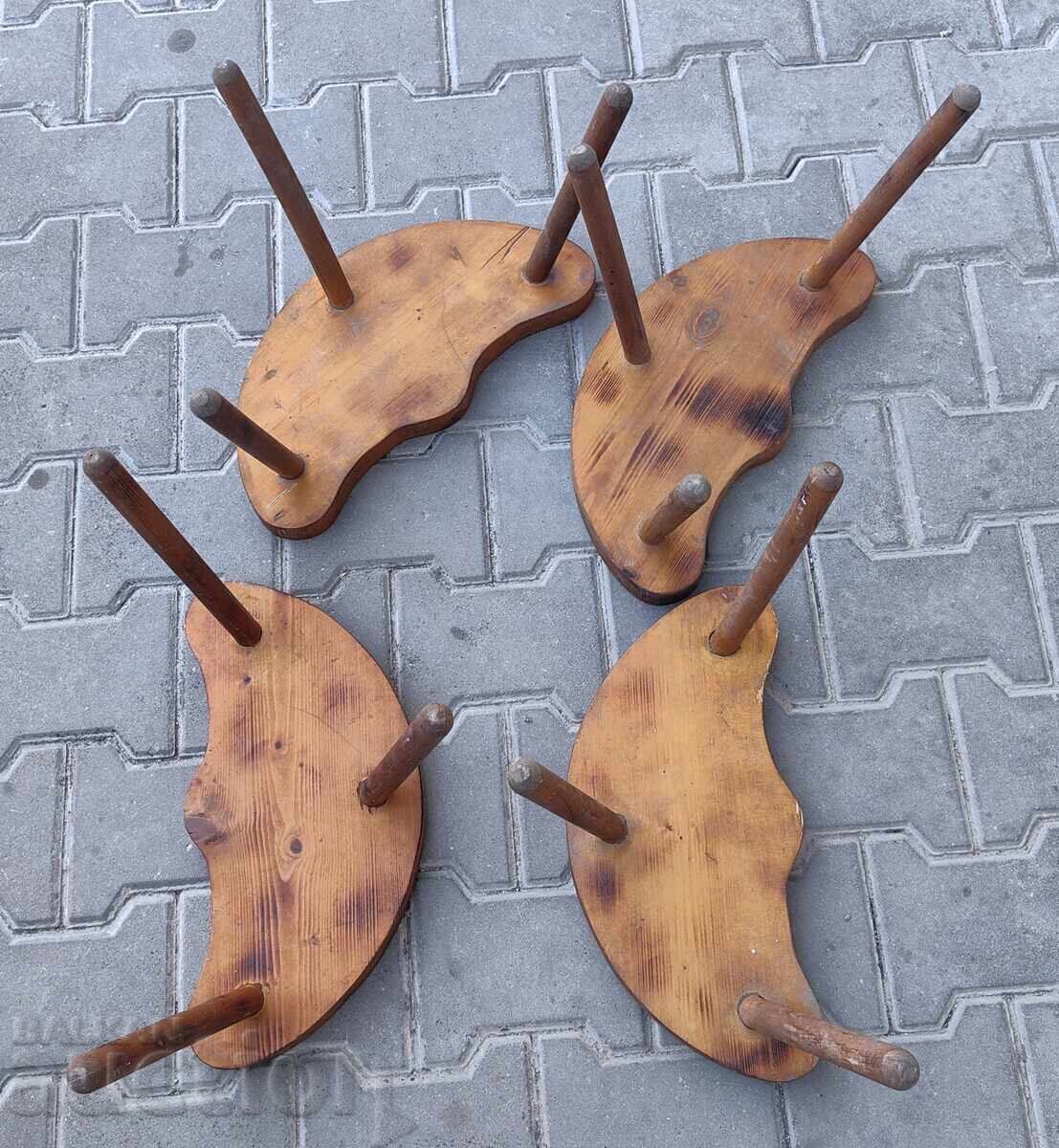 LOT OF 4 EXCELLENT CHAIRS, THREE-LEGGED CHAIR, CHAIR - 6