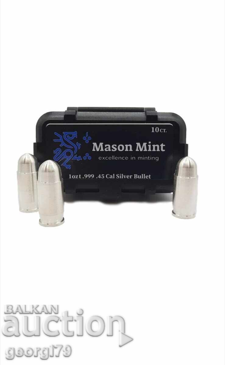 1 uncie argint Bullet Mason Mint cu preț € 102.26 | 200.00 BGN