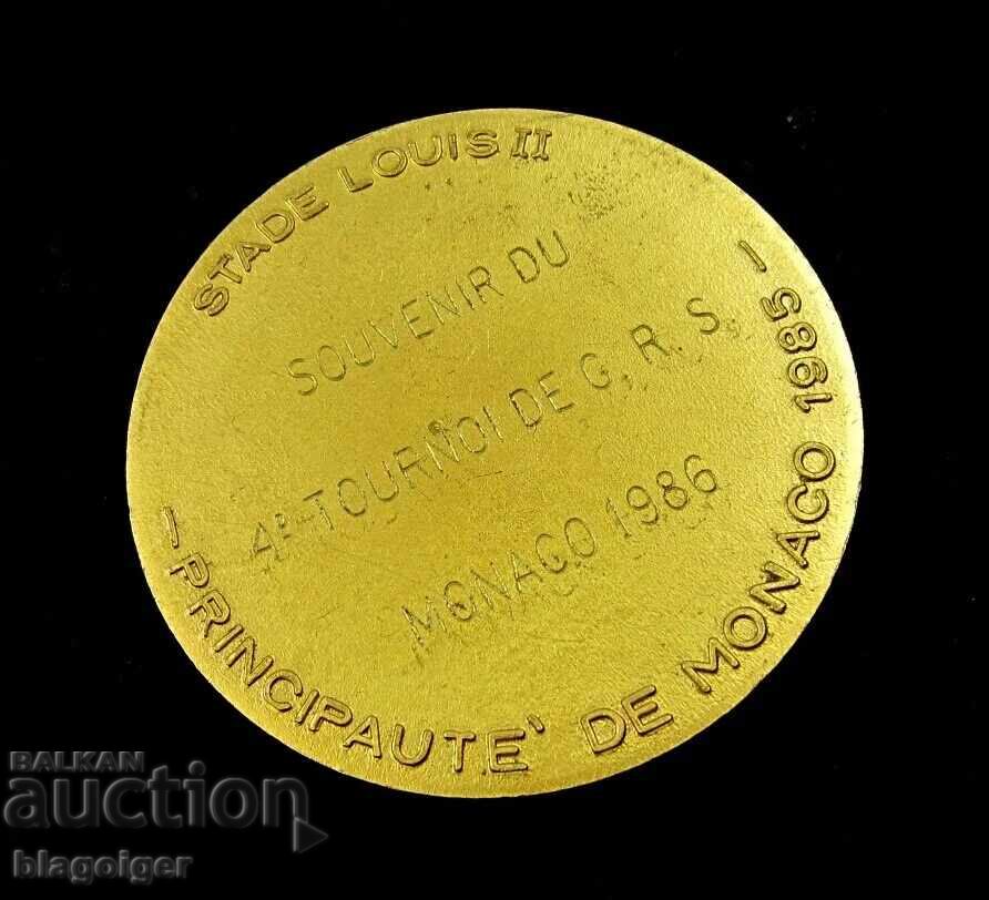 Auction  Souvenir Sports Plaque - Principality of Monaco - Louis II Stadium