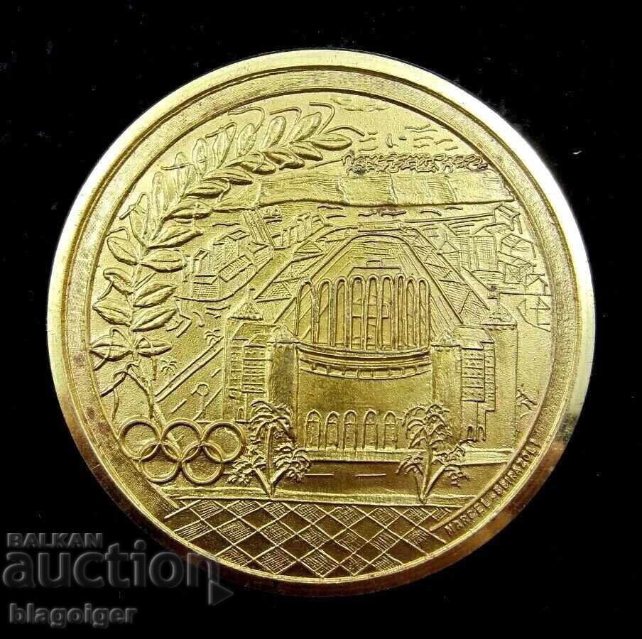 Souvenir Sports Plaque - Principality of Monaco - Louis II Stadium