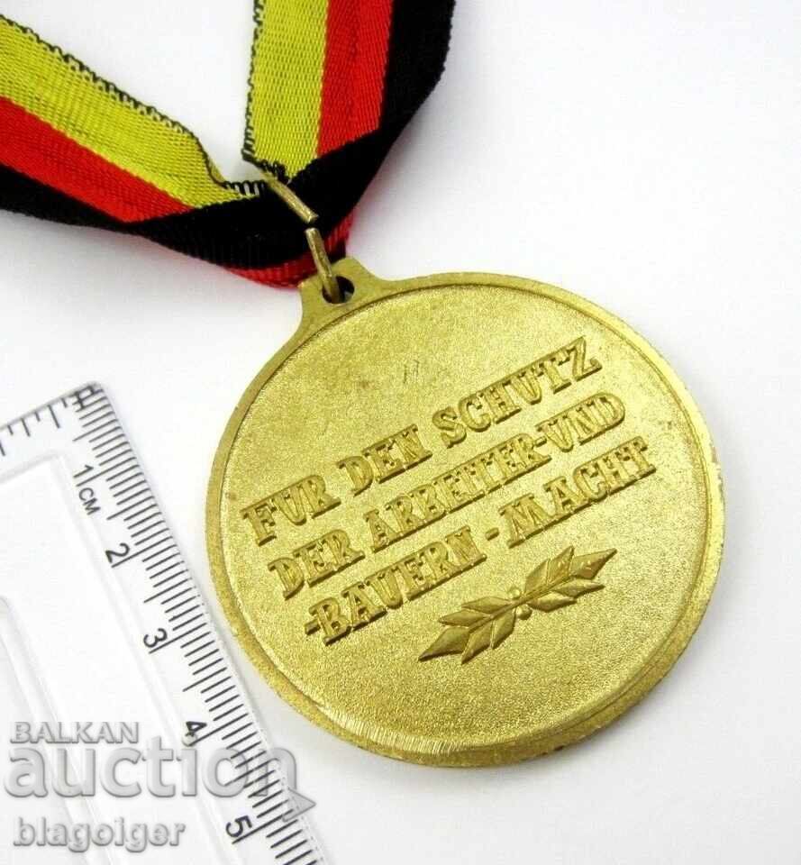 ГДР-НАРОДНА АРМИЯ-МЕДАЛ-ВОЕНЕН СПОРТ-НАГРАДЕН МЕДАЛ-I МЯСТО - 6