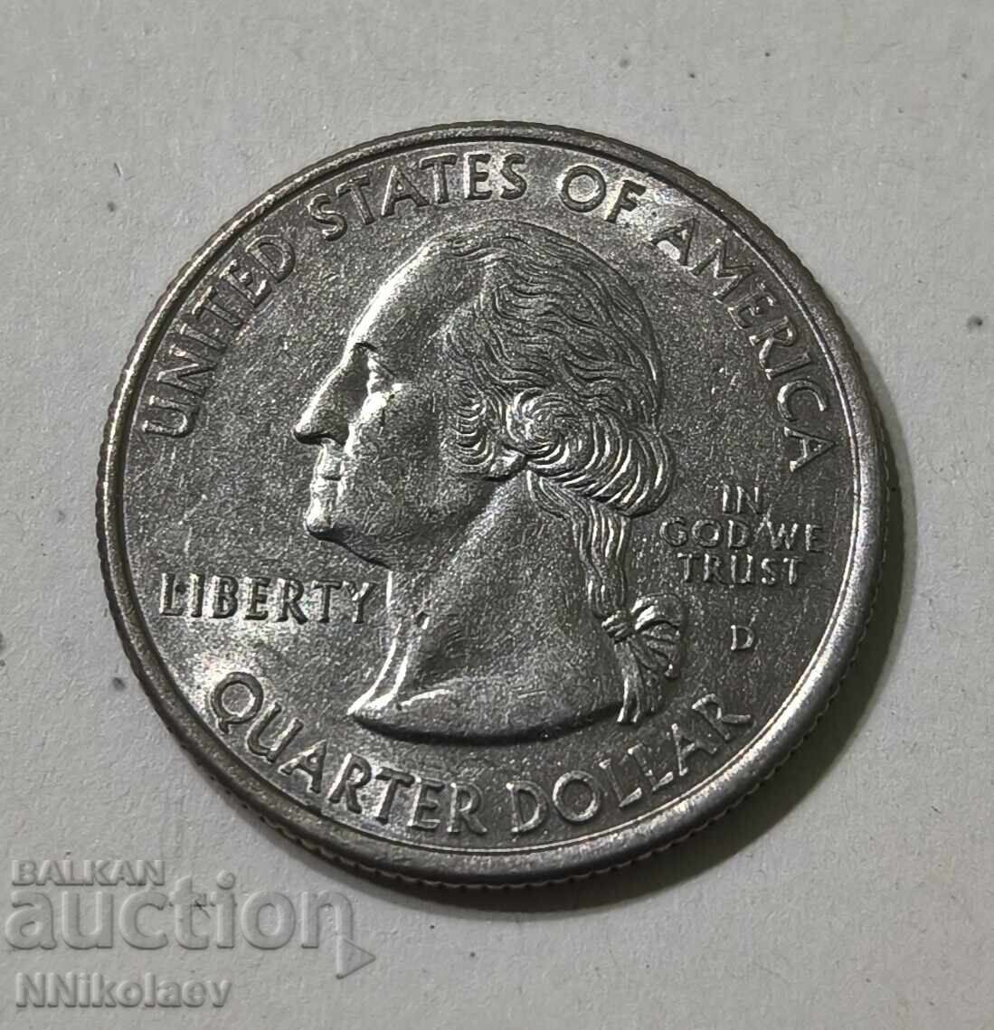 Παράδοση ΗΠΑ ¼ Δολάριο 1999 Κονέκτικατ - Σειρά "50 Πολιτείες"