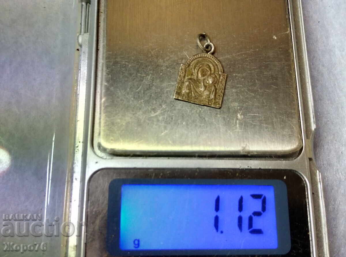 Licitație Veche ICOANĂ ORTODOXĂ DE ARGINT Argint 925 ICOANĂ