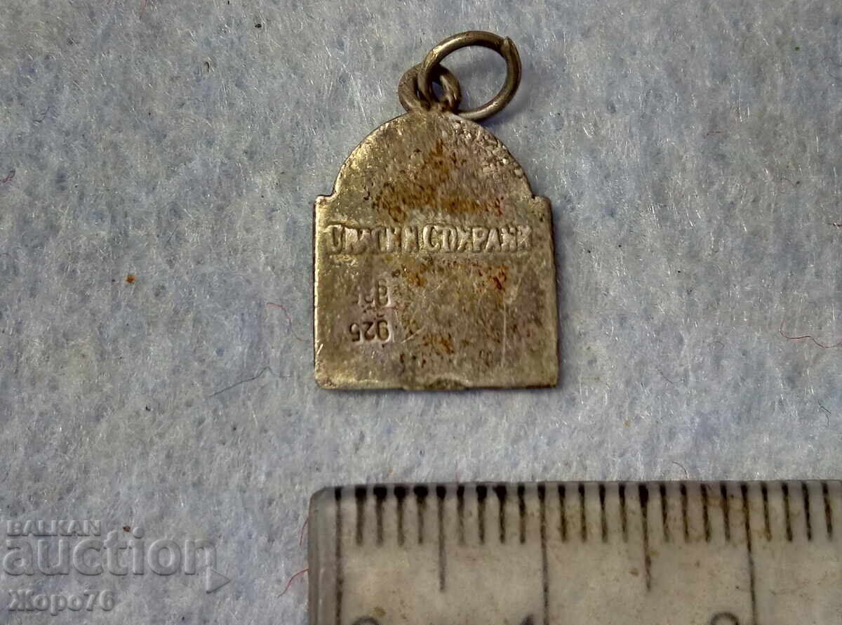 Veche ICOANĂ ORTODOXĂ DE ARGINT Argint 925 ICOANĂ - 5