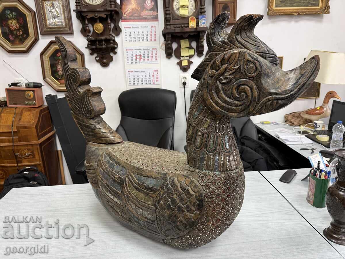 Sculptură din lemn / figură sculptată în lemn a păsării Hinta nr. 7782 - 5 Sculptură din lemn / figură sculptată în lemn a păsării Hinta nr. 7782 - 5