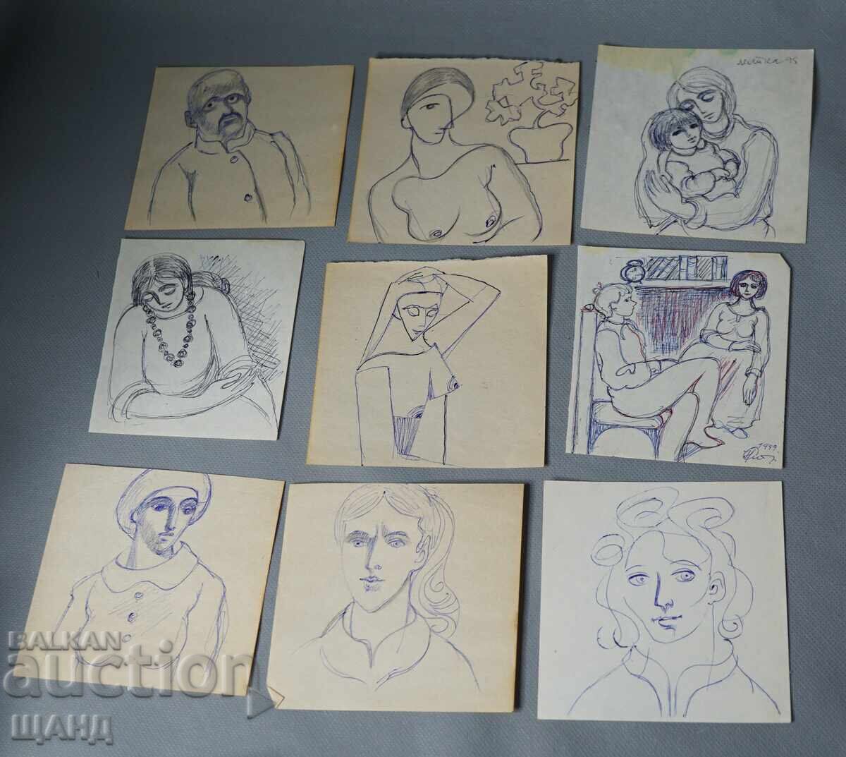 Lot 9 Old Master Drawings Portraits, Erotica