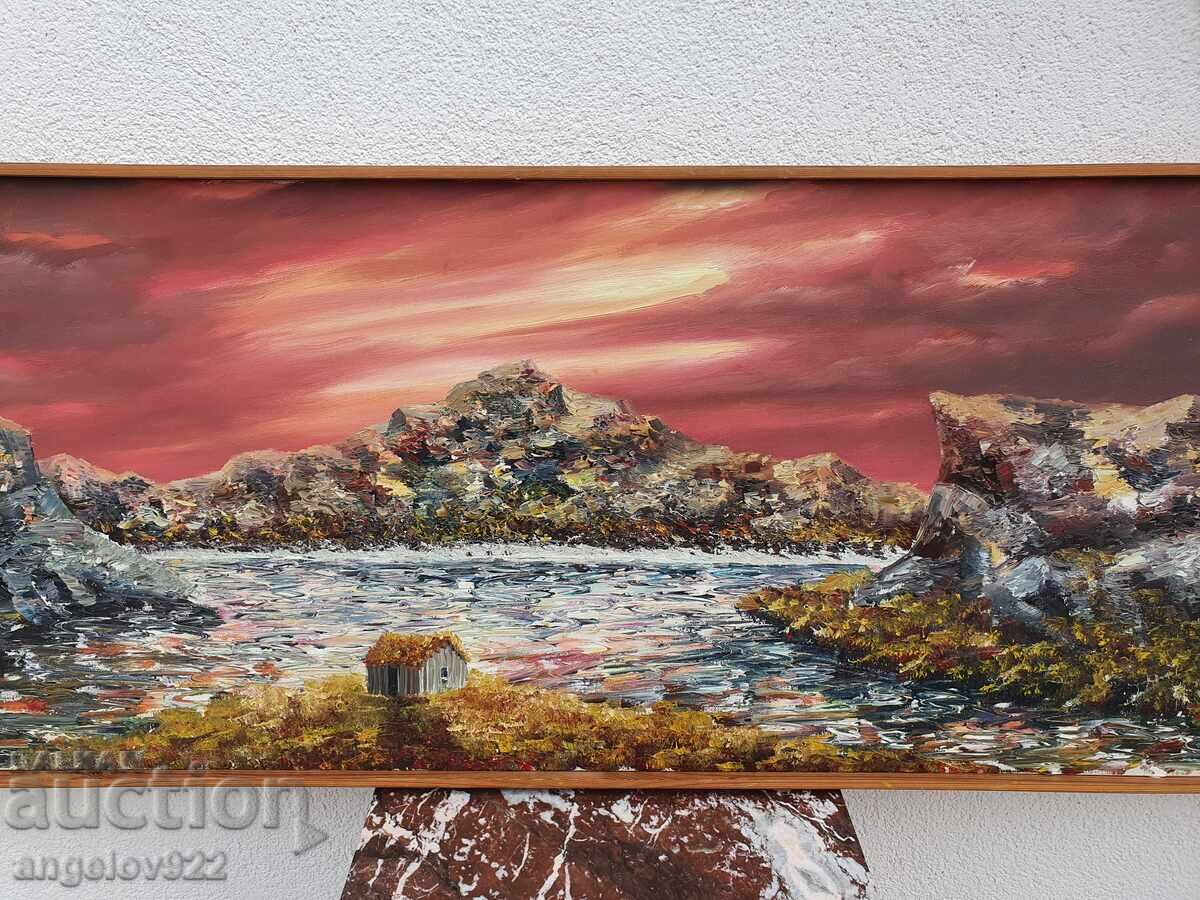 Livrarea Pictură în ulei originală mare pe pânză!!!