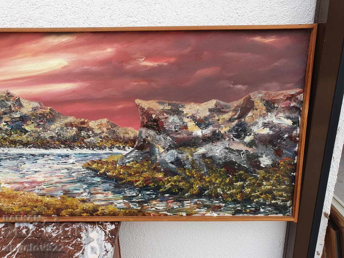 Pictură în ulei originală mare pe pânză!!! - 5