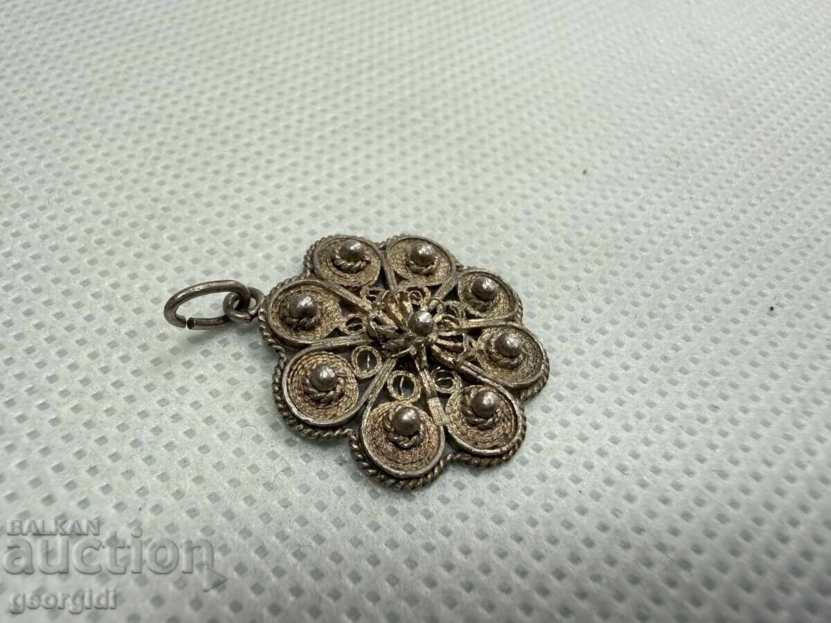 Handmade silver pendant / filigree. No. 7784 with price € 23.01 | 45.00 BGN