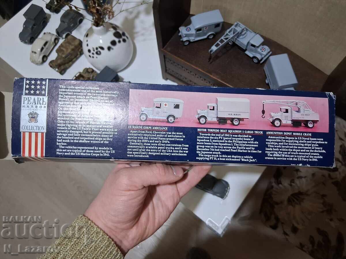 Auction Rare Set of Old Military Lldo Toy Trucks Auction Rare Set of Old Military Lldo Toy Trucks