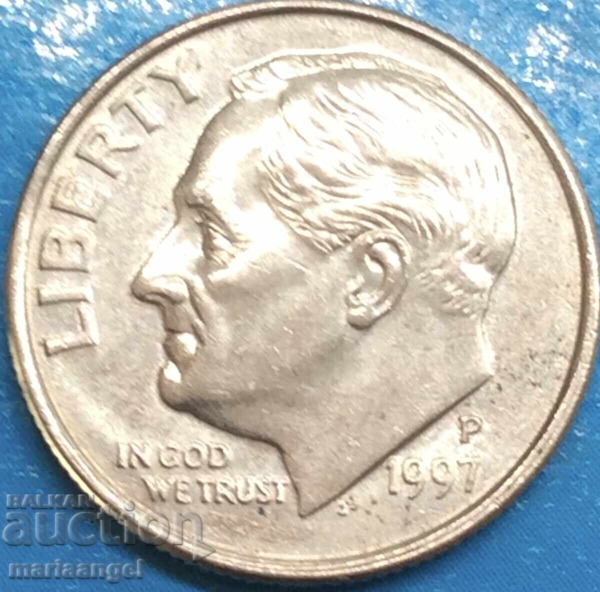Licitație 10 cenți 1997 SUA G. Bush Licitație 10 cenți 1997 SUA G. Bush