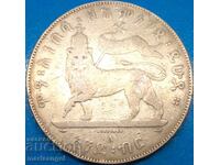 Etiopia 1 birr 1900 Menelik II 27,76g argint 835 ‰